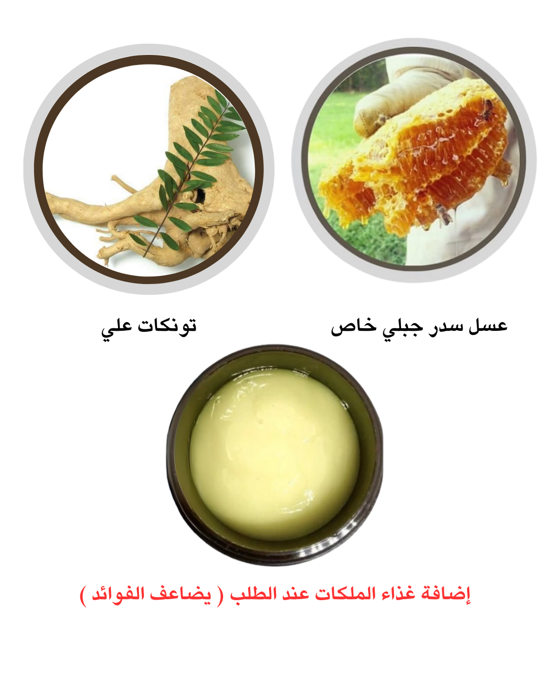 عسل سدر جبلي مشبع ب ( تونكات علي )