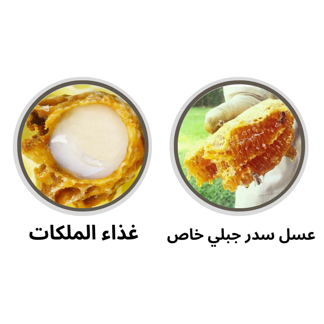 عسل السدر الملكي الخاص مشبع بغذاء الملكات