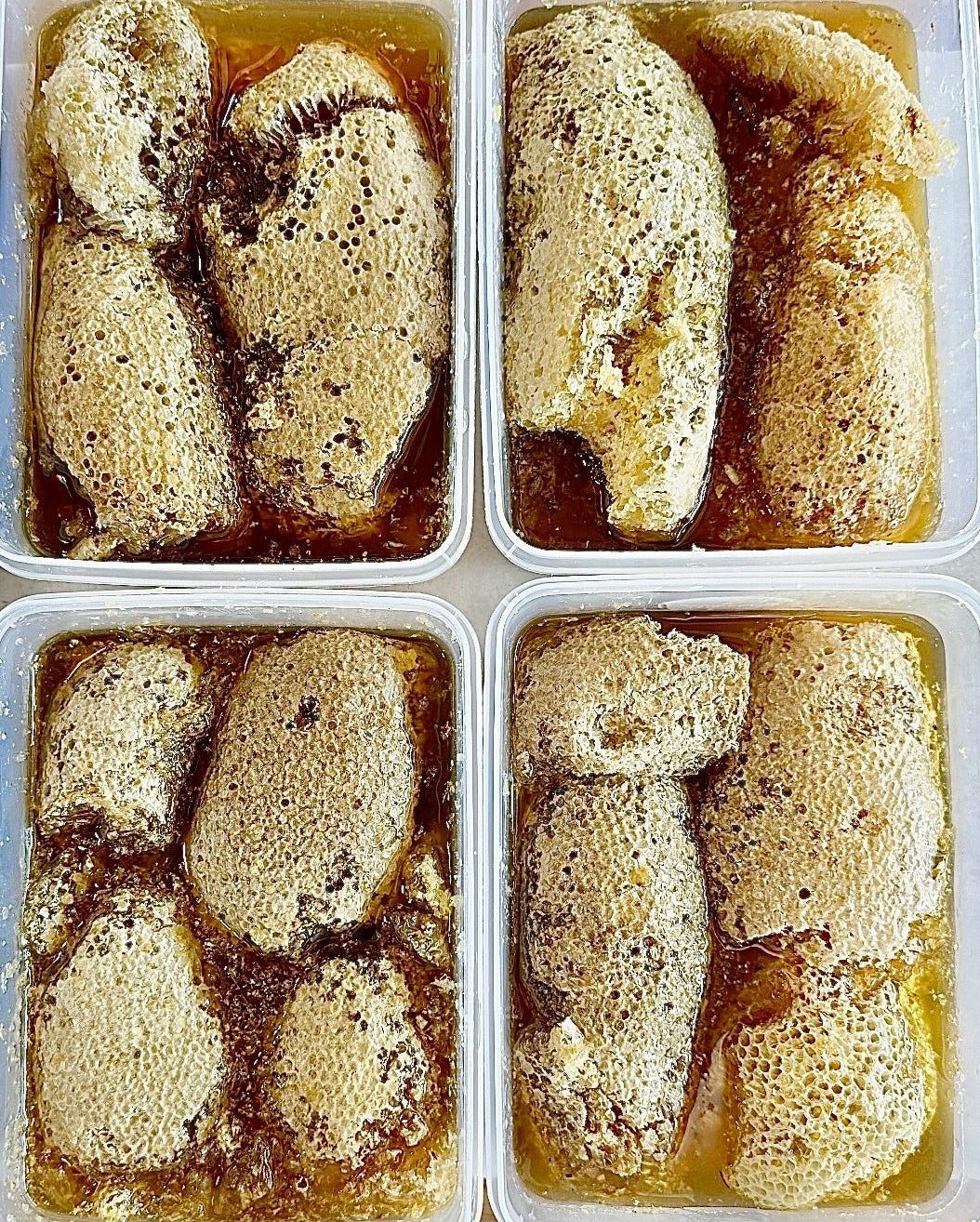 شمع عسل السدر النحل الحر العماني بدون تدخل الإنسان العلبه فيها 1 كيلو و نص